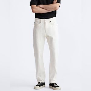 Zara Men's off White straight leg  Jeans size 32